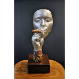抽雪茄擺飾 y15313 立體雕塑.擺飾、人物系列